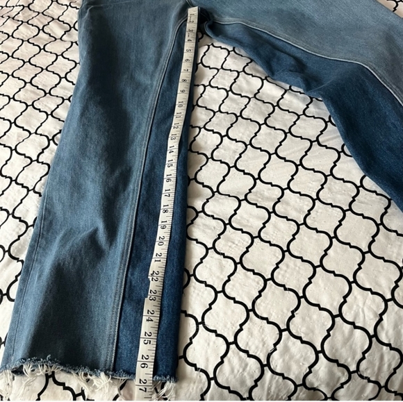 J. Crew Jeans Slim Wide Leg Indigo Patchwork Wash 25 - Picture 10 of 10